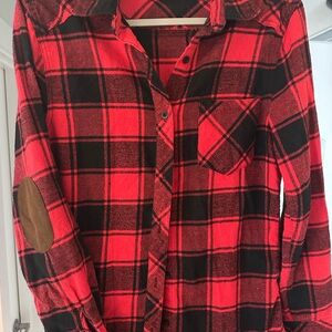 Ci Sonó Flanel with elbow patches